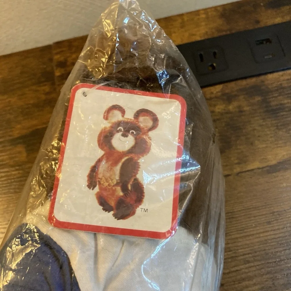 Dakin Misha‎ Bear 1980 Olympic Bell Telephone Long Lines Sealed 1979 Vtg In Bag
